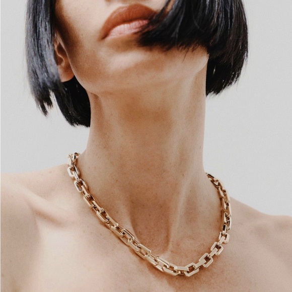 NEW Eddie Borgo Supra Chunky Link Necklace 17” - Picture 2 of 7